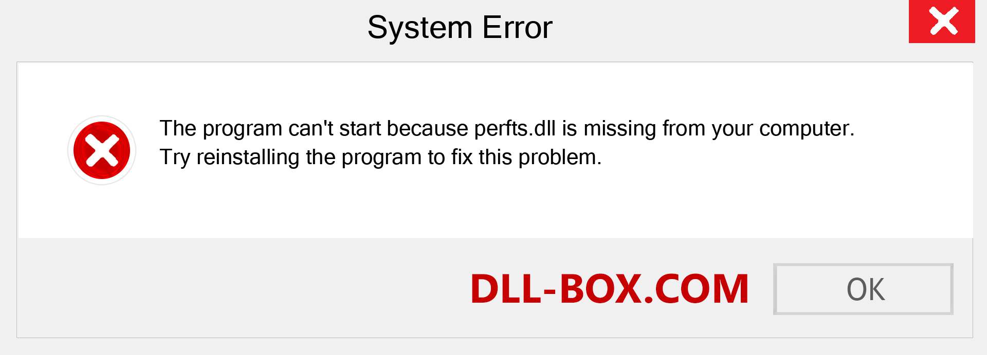  perfts.dll file is missing?. Download for Windows 7, 8, 10 - Fix  perfts dll Missing Error on Windows, photos, images